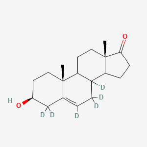 molecular formula C19H28O2 B12386020 5-Androsten-3-|A-ol-17-one-d6 