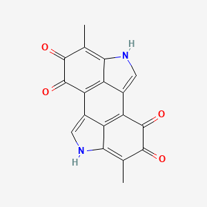 molecular formula C18H10N2O4 B1238610 黑色素 CAS No. 8049-97-6