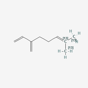 molecular formula C10H16 B12386110 Myrcene-13C3 