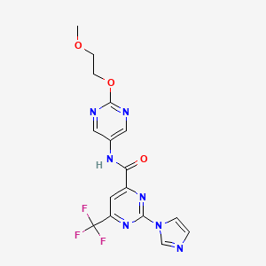 molecular formula C16H14F3N7O3 B12386118 CD38 inhibitor 3 