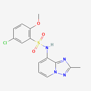 molecular formula C14H13ClN4O3S B12386126 MTDH-SND1 blocker 1 