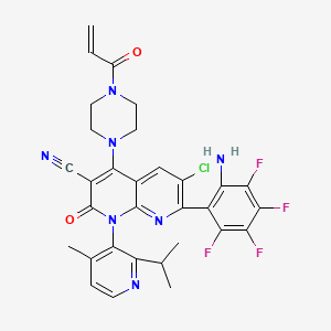 molecular formula C31H26ClF4N7O2 B12386130 Glecirasib 