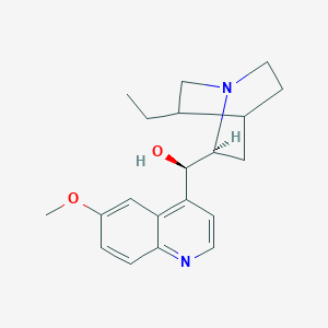 molecular formula C20H26N2O2 B1238614 (R)-[(2S)-5-ethyl-1-azabicyclo[2.2.2]octan-2-yl]-(6-methoxyquinolin-4-yl)methanol 