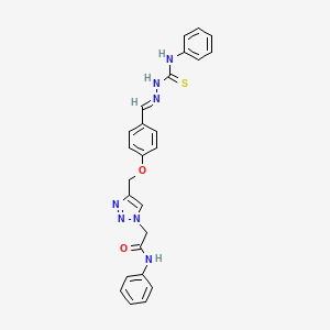 molecular formula C25H23N7O2S B12386160 Ptp1B-IN-26 