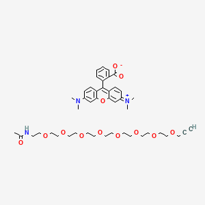 molecular formula C45H61N3O12 B12386172 TAMRA-PEG8-Alkyne 