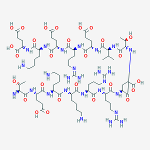 H-Thr-Glu-Lys-Lys-Arg-Arg-Glu-Thr-Val-Glu-Arg-Glu-Lys-Glu-OH