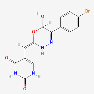 molecular formula C14H11BrN4O4 B1238619 Oxadin CAS No. 92353-97-4