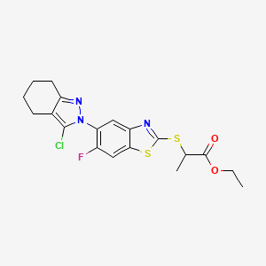 molecular formula C19H19ClFN3O2S2 B12386201 Ppo-IN-3 