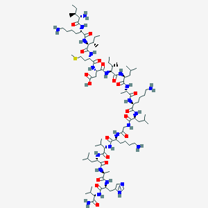 molecular formula C87H157N23O19S B12386202 H-Ile-Lys-Ile-Met-Asp-Ile-Leu-Ala-Lys-Leu-Gly-Lys-Val-Leu-Ala-His-Val-NH2 