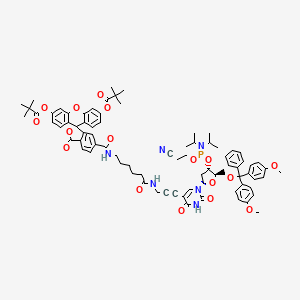 molecular formula C79H87N6O17P B12386212 FAM-dT phosphoramidite 