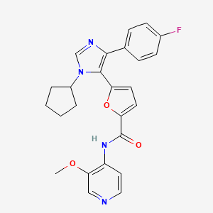 molecular formula C25H23FN4O3 B12386228 Tnik&map4K4-IN-1 