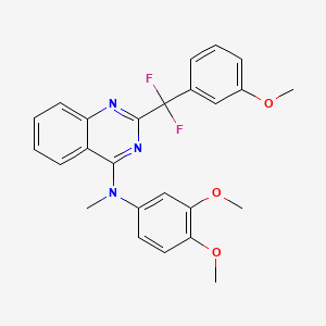 molecular formula C25H23F2N3O3 B12386233 Anticancer agent 198 