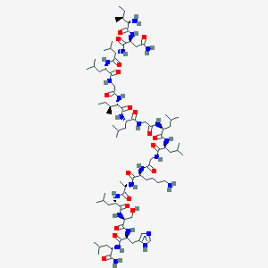 molecular formula C81H144N22O19 B12386244 H-Ile-Asn-Val-Leu-Gly-Ile-Leu-Gly-Leu-Leu-Gly-Lys-Ala-Leu-Ser-His-Leu-NH2 