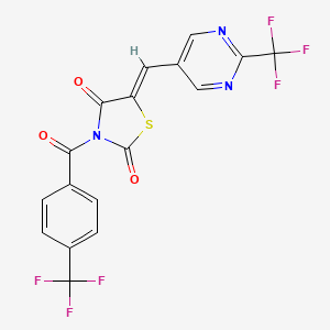 molecular formula C17H7F6N3O3S B12386247 Antitubercular agent-45 