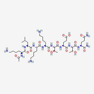 molecular formula C44H81N13O14 B12386249 Ac-KLKKTETQ-NH2 