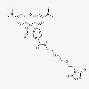 molecular formula C35H36N4O8 B12386257 TAMRA-PEG2-Maleimide 