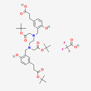 molecular formula C40H57F3N2O12 B12386277 HBED-CC-tris(tert-butyl ester) (TFA) 