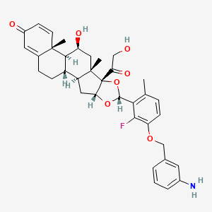 molecular formula C36H40FNO7 B12386350 Glucocorticoid receptor agonist-4 