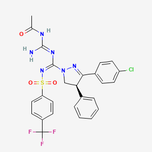 molecular formula C26H22ClF3N6O3S B12386358 Unii-4G8X27X87A CAS No. 2712480-46-9