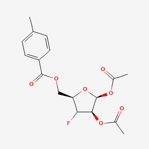 1,2-Di-O-acetyl-3-deoxy-3-fluoro-5-O-(4-methyl)benzoyl-D-ribofuranose