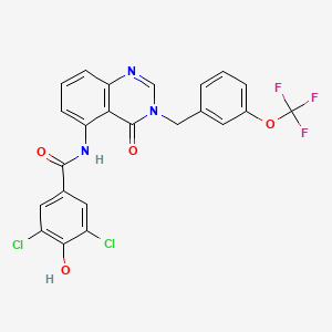 molecular formula C23H14Cl2F3N3O4 B12386426 Hsd17B13-IN-42 