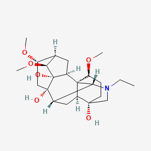 molecular formula C23H37NO6 B12386434 (1R,2S,3S,4S,5R,6S,8S,9S,10R,13S,16S,17S)-11-ethyl-4,6,16-trimethoxy-11-azahexacyclo[7.7.2.12,5.01,10.03,8.013,17]nonadecane-3,8,13-triol 