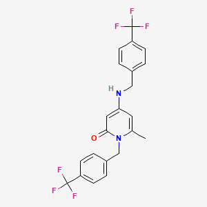 molecular formula C22H18F6N2O B12386488 Pcsk9-IN-23 