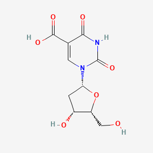 molecular formula C10H12N2O7 B12386496 1-[(2R,4R,5R)-4-hydroxy-5-(hydroxymethyl)oxolan-2-yl]-2,4-dioxopyrimidine-5-carboxylic acid 