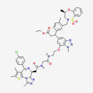 molecular formula C52H55ClN10O8S2 B12386503 MS83 epimer 1 