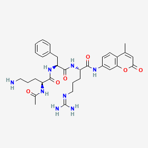 molecular formula C32H42N8O6 B12386521 Ac-Orn-Phe-Arg-AMC 