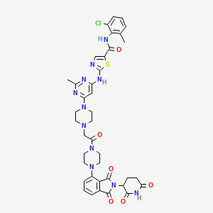 molecular formula C39H40ClN11O6S B12386527 DAS-5-oCRBN 