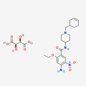 molecular formula C25H36N4O10 B1238653 西尼他利得酒石酸盐 CAS No. 1207859-16-2