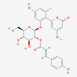 molecular formula C28H28O12 B12386532 Aloenin-2'-p-coumaroyl ester 