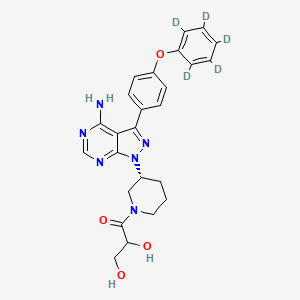 molecular formula C25H26N6O4 B12386538 Dihydrodiol-Ibrutinib-d5 