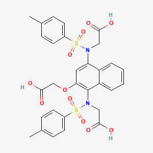 molecular formula C30H28N2O11S2 B12386560 Keap1-Nrf2-IN-17 