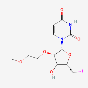 1-[(2R,3S,5S)-4-hydroxy-5-(iodomethyl)-3-(2-methoxyethoxy)oxolan-2-yl]pyrimidine-2,4-dione