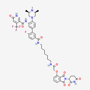 molecular formula C49H52F4N8O9 B12386607 WDR5 degrader-1 