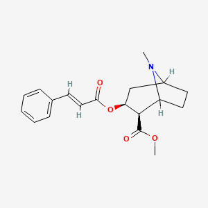 methyl (3S,4R)-8-methyl-3-[(E)-3-phenylprop-2-enoyl]oxy-8-azabicyclo[3.2.1]octane-4-carboxylate