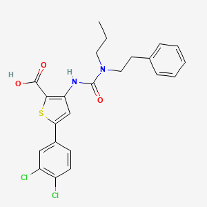 molecular formula C23H22Cl2N2O3S B12386683 Imp2-IN-3 