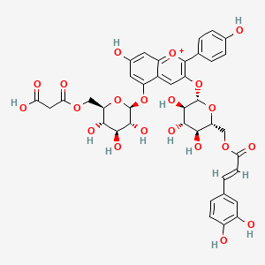 molecular formula C39H39O21+ B1238669 4'''-去丙二酰基丹参酮 CAS No. 168753-27-3