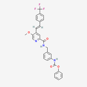 molecular formula C30H24F3N3O4 B12386717 E3 Ligase Ligand-linker Conjugate 89 