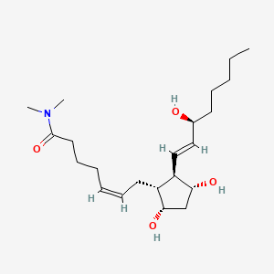 molecular formula C22H39NO4 B1238672 PGF2alpha dimethyl amide CAS No. 67508-08-1