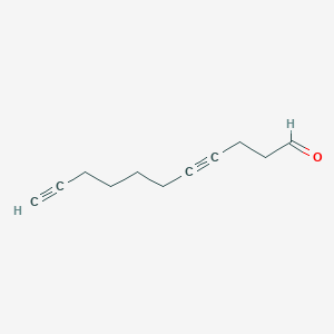 molecular formula C11H14O B1238673 4,10-Undecadiynal 