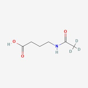 molecular formula C6H11NO3 B12386749 4-Acetamidobutanoic acid-d3 