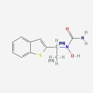 molecular formula C11H12N2O2S B12386800 Zileuton-13C2,15N 