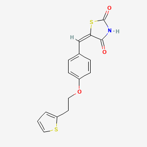 molecular formula C16H13NO3S2 B12386804 15-Pgdh-IN-2 