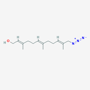 molecular formula C15H25N3O B12386812 (E,E,E)-Farnesyl alcohol azide 