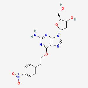 (2R,5R)-5-[2-amino-6-[2-(4-nitrophenyl)ethoxy]purin-9-yl]-2-(hydroxymethyl)oxolan-3-ol