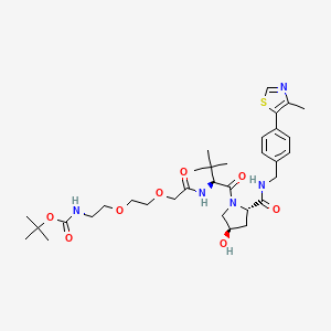 molecular formula C33H49N5O8S B12386848 VH032-Peg2-NH-boc 