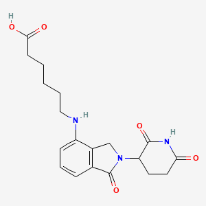 molecular formula C19H23N3O5 B12386857 Lenalidomide-C5-acid CAS No. 2338824-30-7